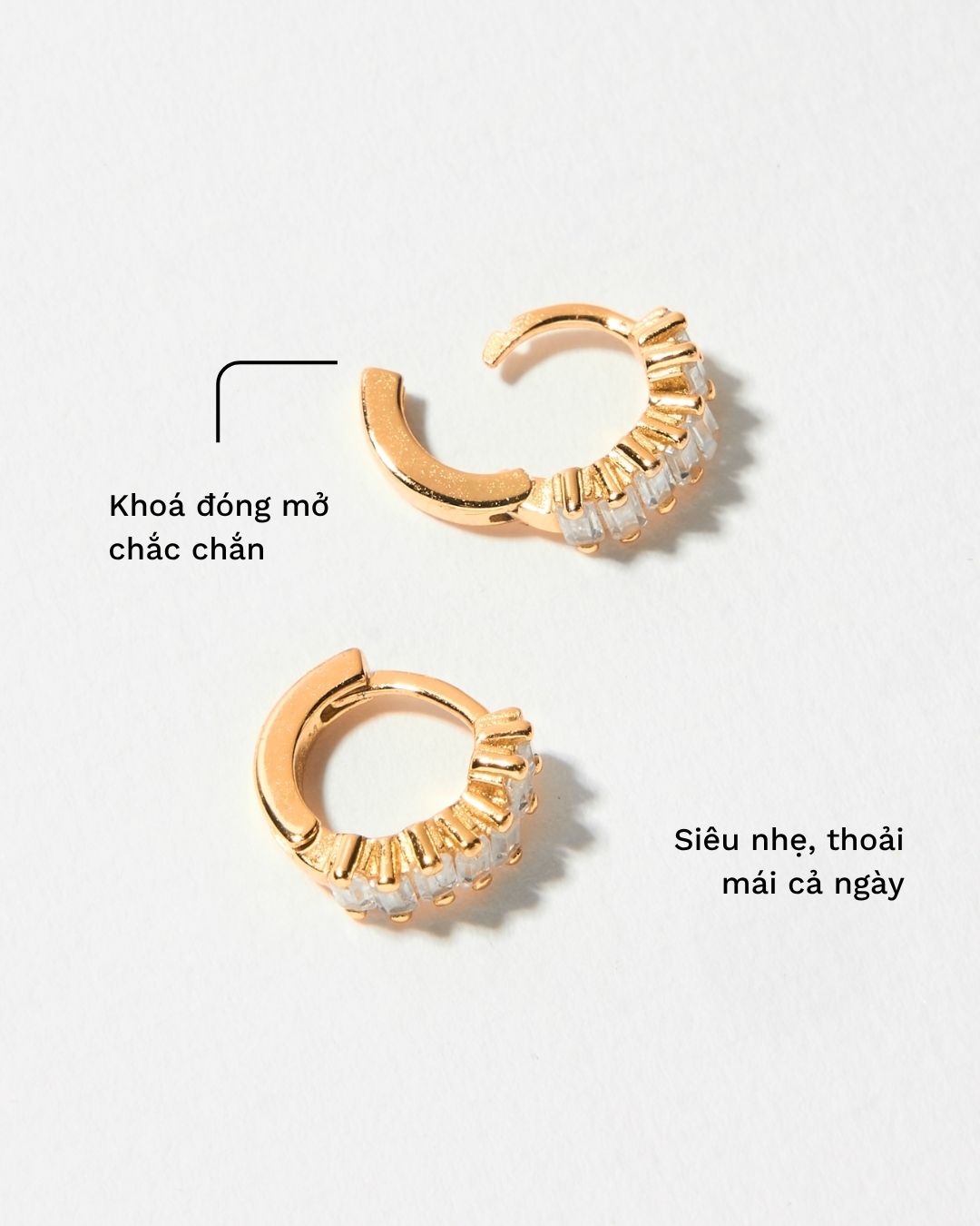 MINI DIAMOND HOOP EARRINGS
