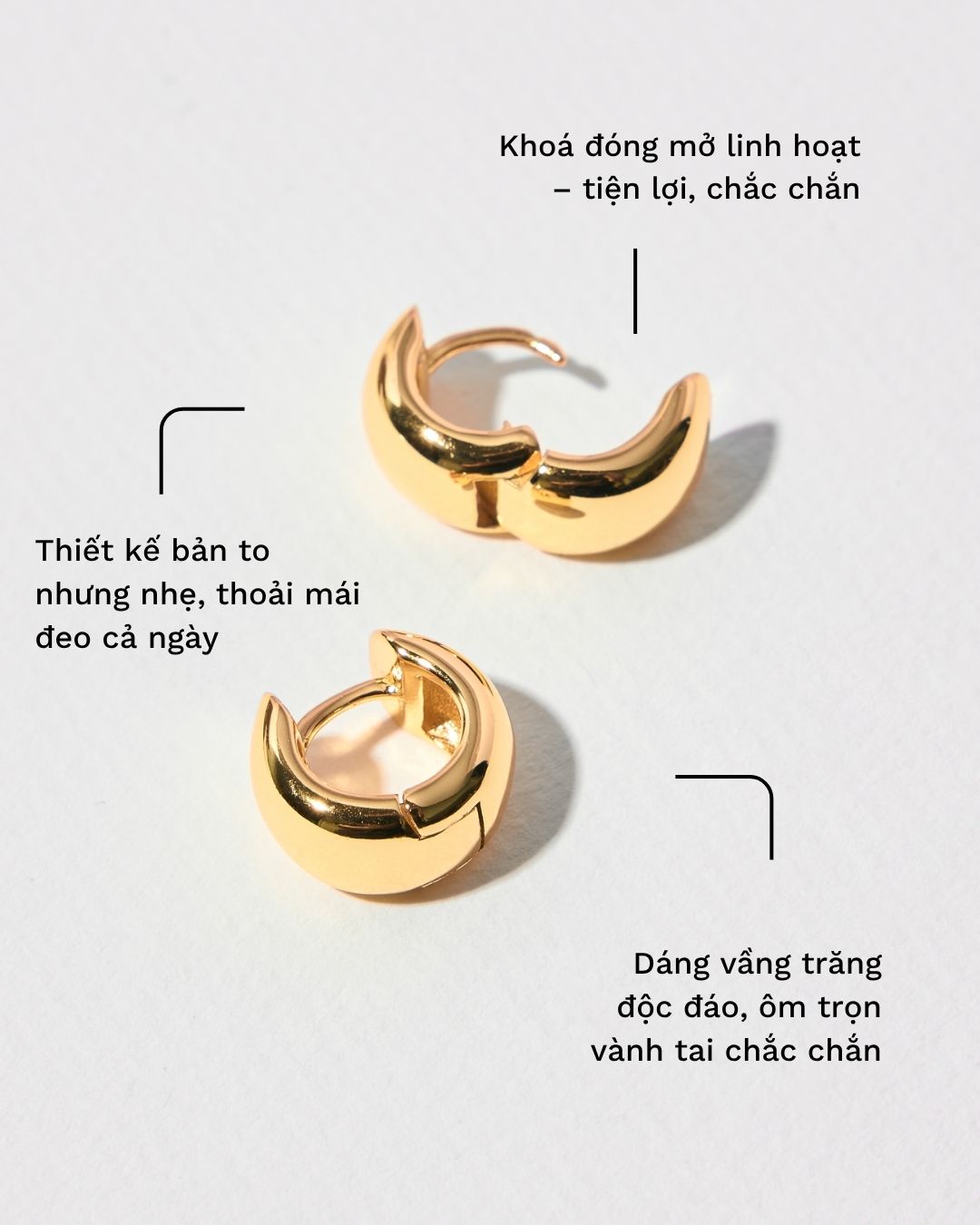 STORMI BOLD HUGGIE EARRINGS