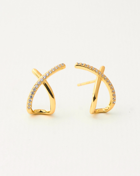 X STUD EARRINGS