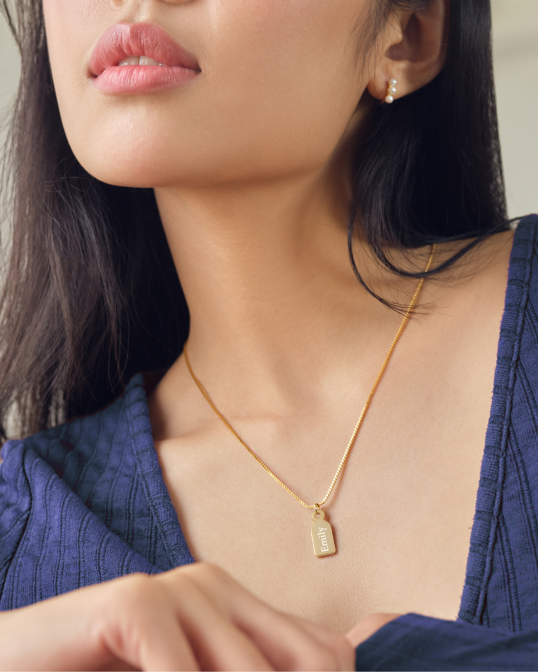 ENGRAVED NAME TAG NECKLACE
