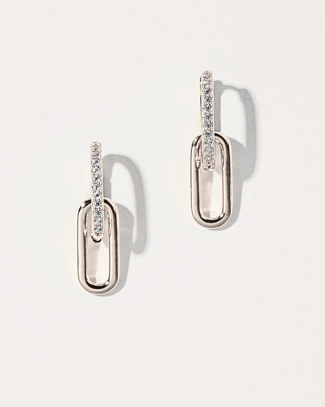 SILVER KYLIE HOOP EARRINGS