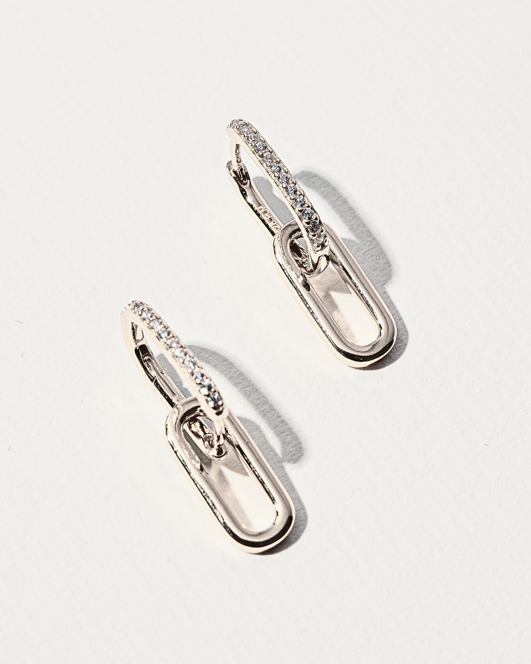 SILVER KYLIE HOOP EARRINGS