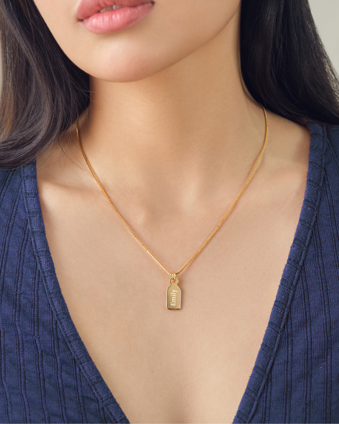 ENGRAVED NAME TAG NECKLACE