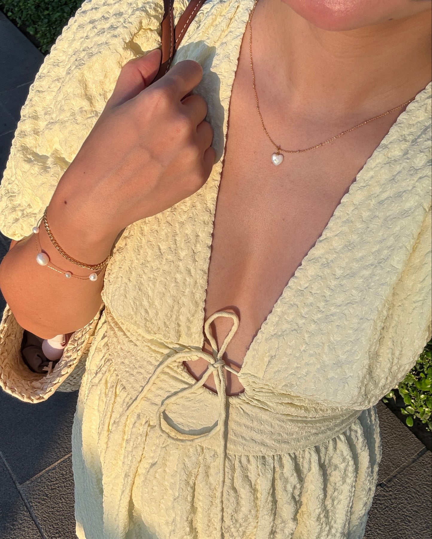PEARL HEART NECKLACE