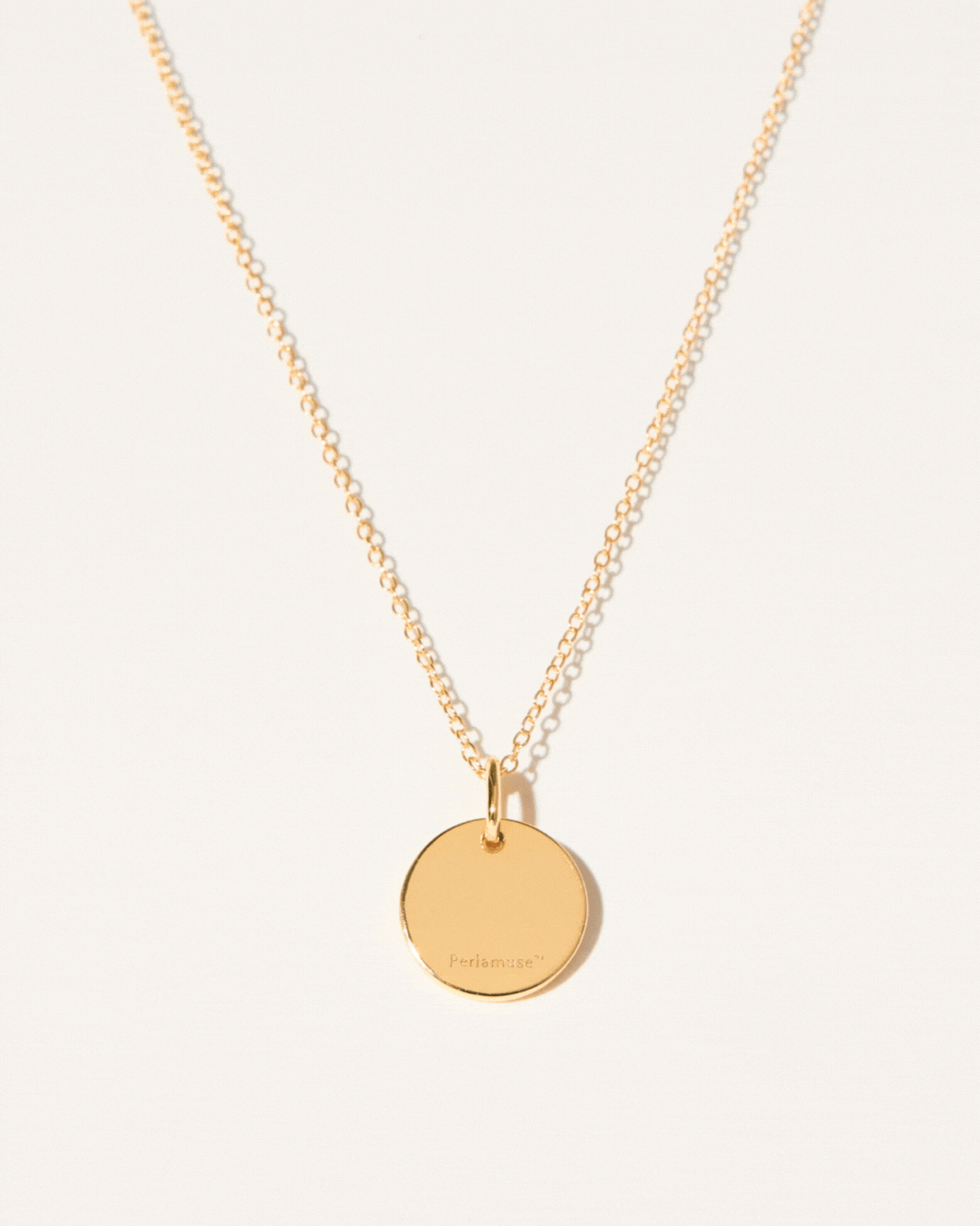 ENGRAVED INITIAL PENDANT NECKLACE
