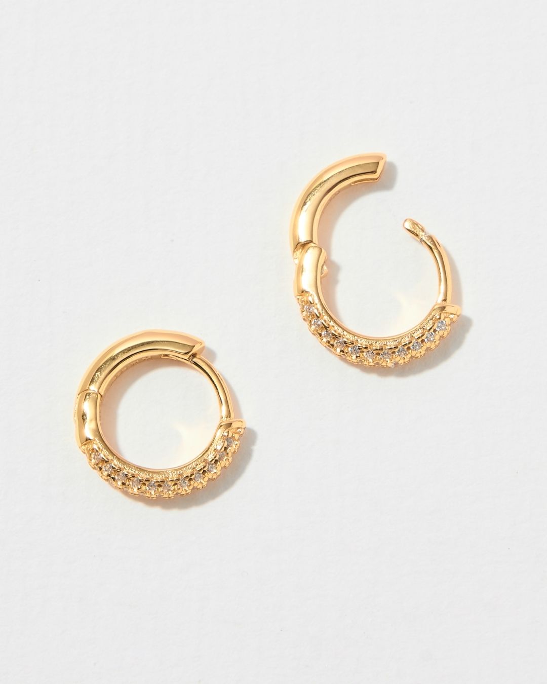 AMBER DIAMOND HOOPS