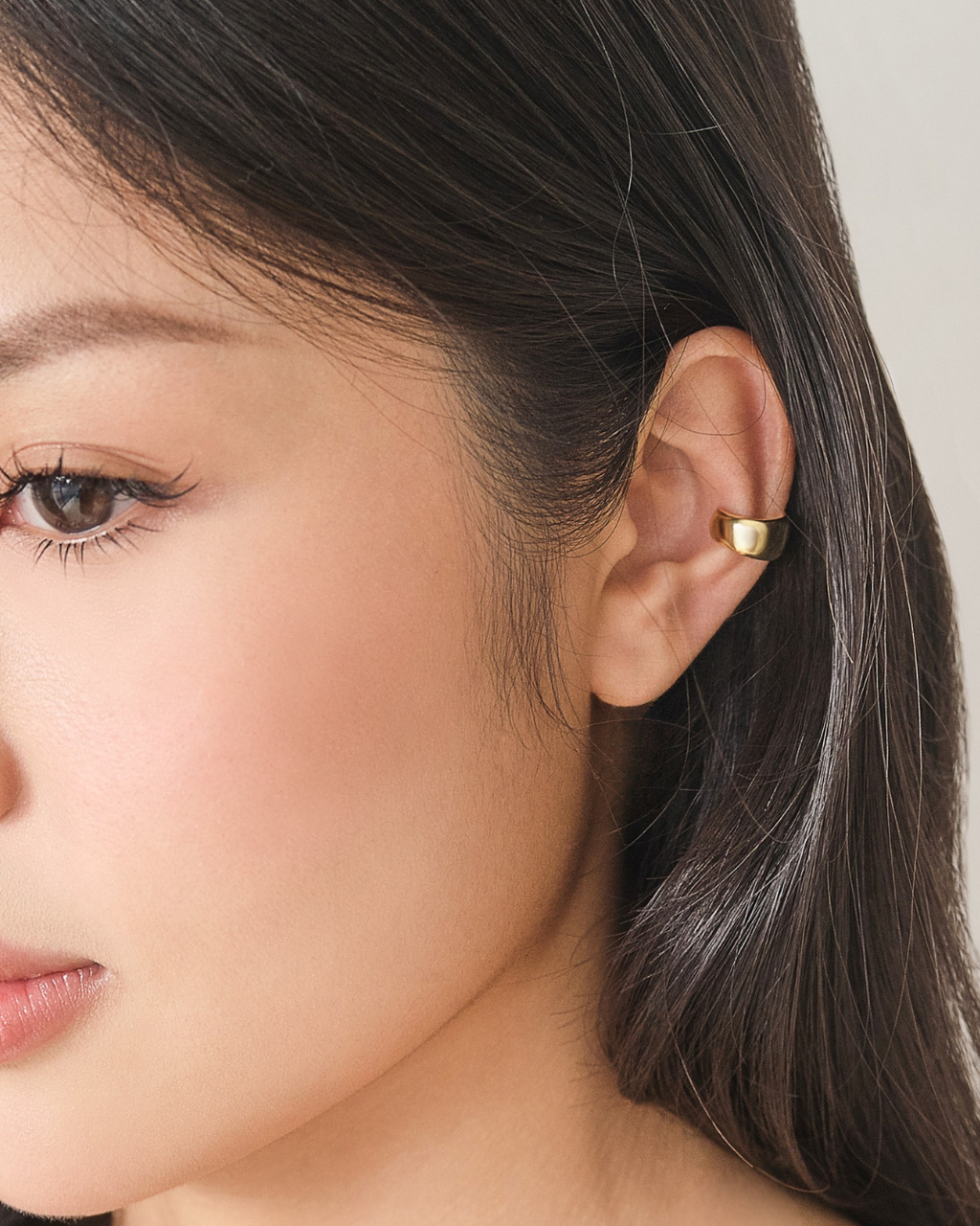 [ 1 CHIẾC ] KHUYÊN KẸP VÀNH TAI PERLAMUSE VÀNG VERMEIL 16K CAO CẤP