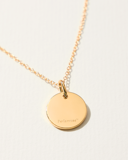 ENGRAVED INITIAL PENDANT NECKLACE