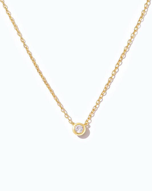 SERENA SINGLE STONE NECKLACE