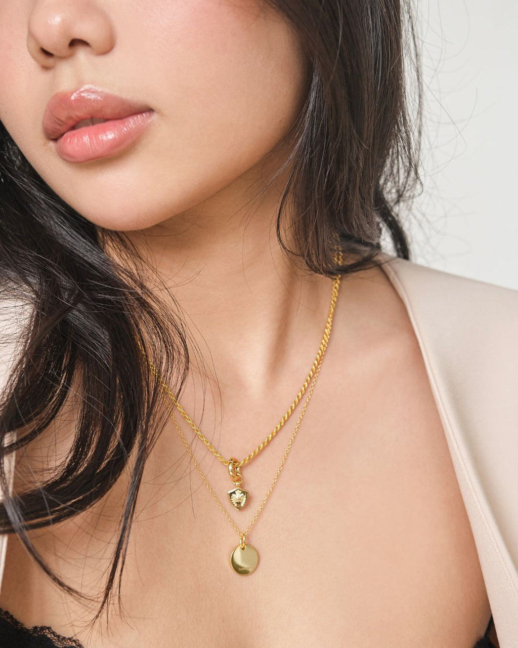 DÂY CHUYỀN PERLAMUSE VÀNG VERMEIL 16K ROPE CHAIN XOẮN THỪNG 2MM