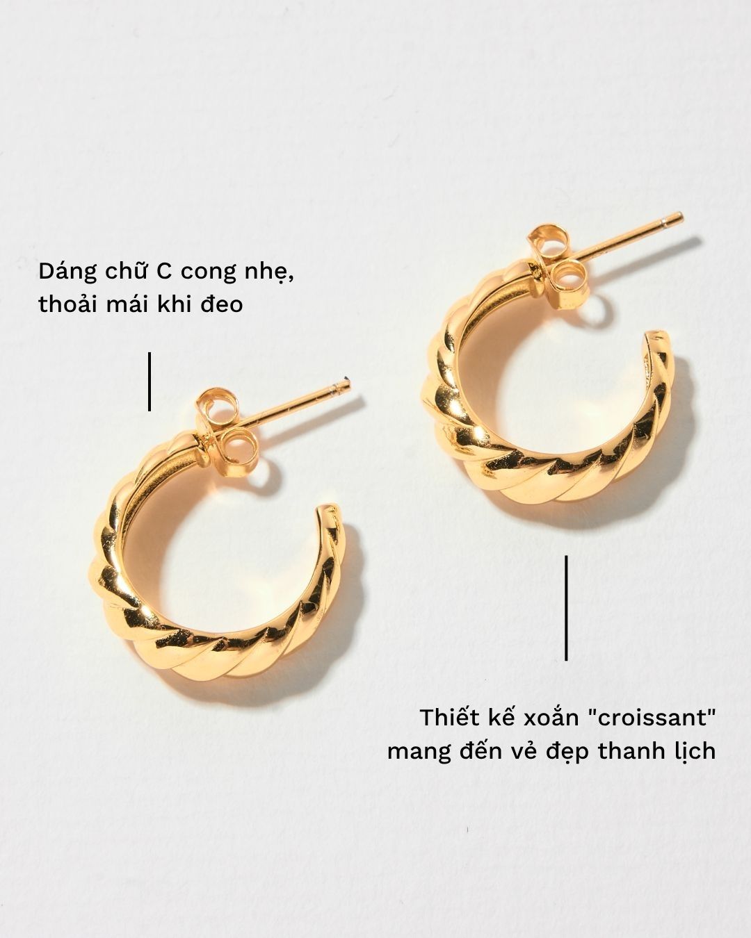 CROISSANT HOOP EARRINGS