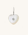 PEARL HEART CHARM