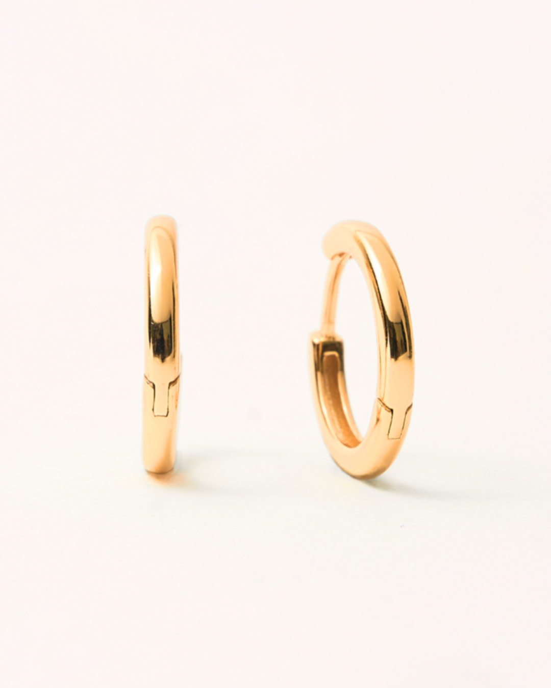 KHUYÊN TAI TRÒN PERLAMUSE VÀNG VERMEIL 16K - MEDIUM 15MM
