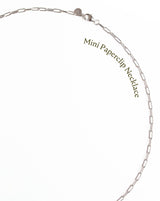 New Mini Paperclip Chain Necklace With Charm