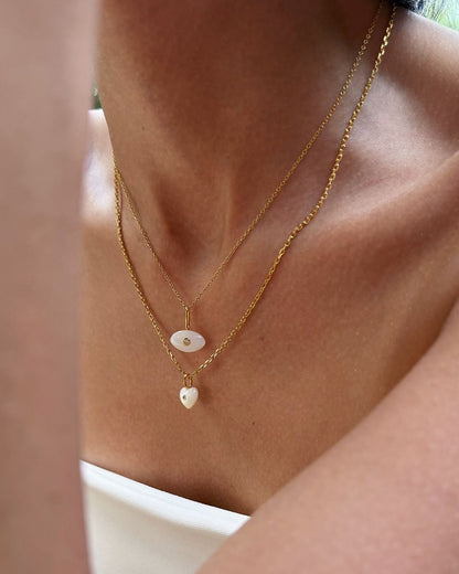 PEARL EVIL EYE CHARM