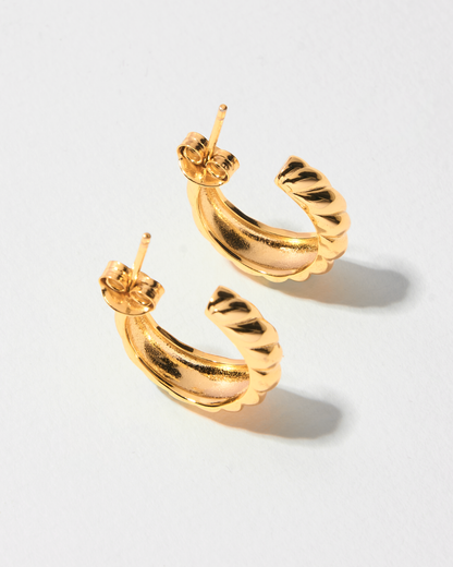 CROISSANT HOOP EARRINGS