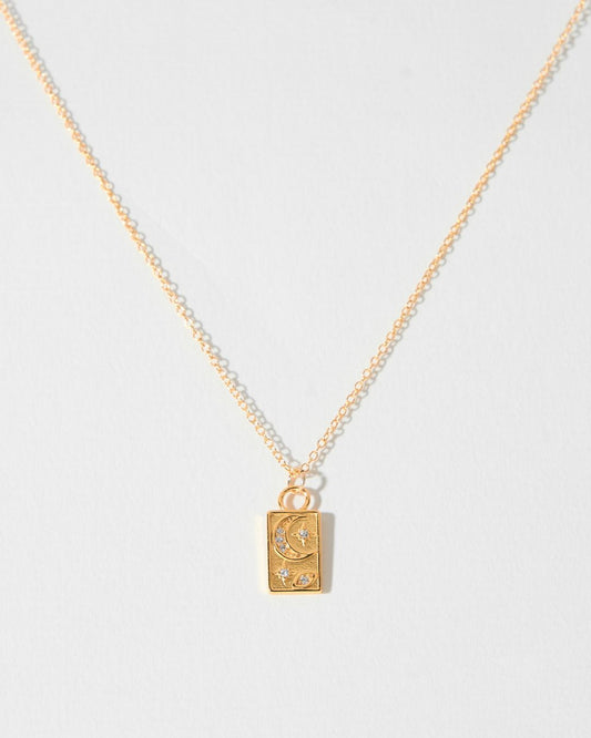 ENGRAVED LUCKY NECKLACE