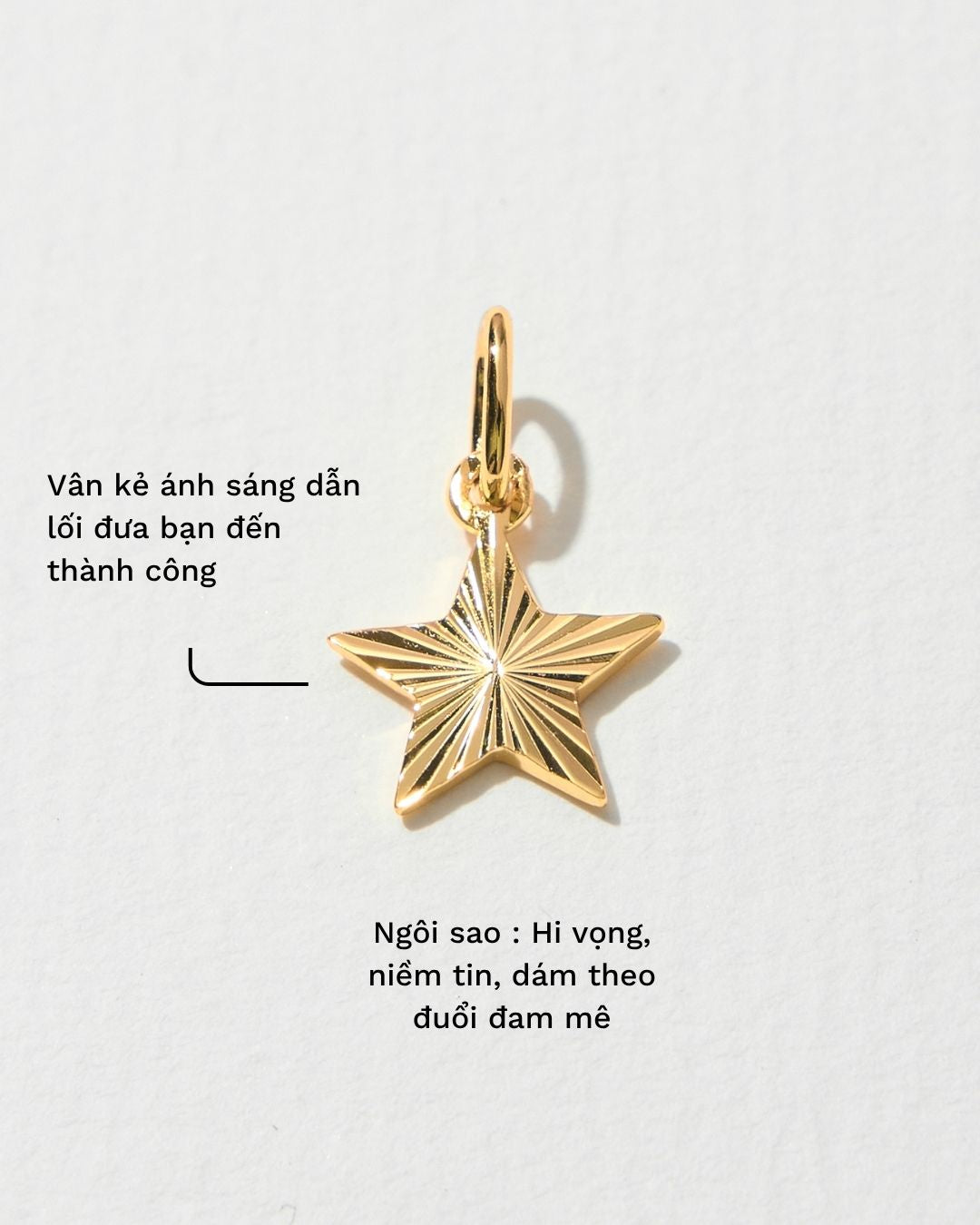 ENGRAVED LUCKY STAR CHARM