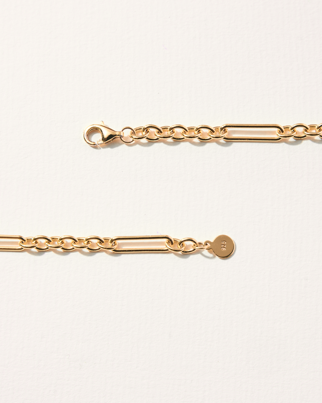 VÒNG TAY PERLAMUSE VÀNG VERMEIL 16K - FIGARO 4MM 
