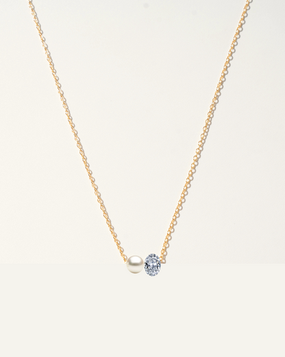 PEARL & DIAMOND  NECKLACE