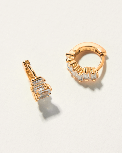 MINI DIAMOND HOOP EARRINGS