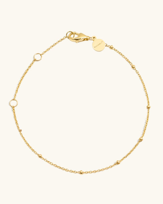 VÒNG TAY PERLAMUSE GOLD VERMEIL SATELLITE SỢI MẢNH 1.5MM