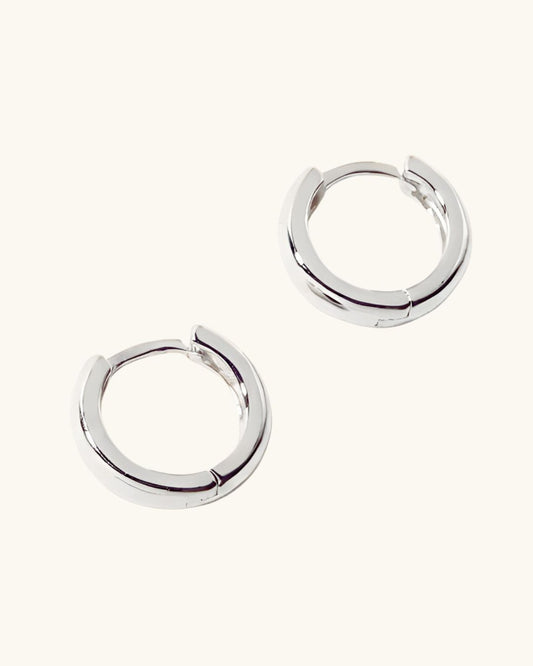 SILVER MINI HUGGIE HOOPS