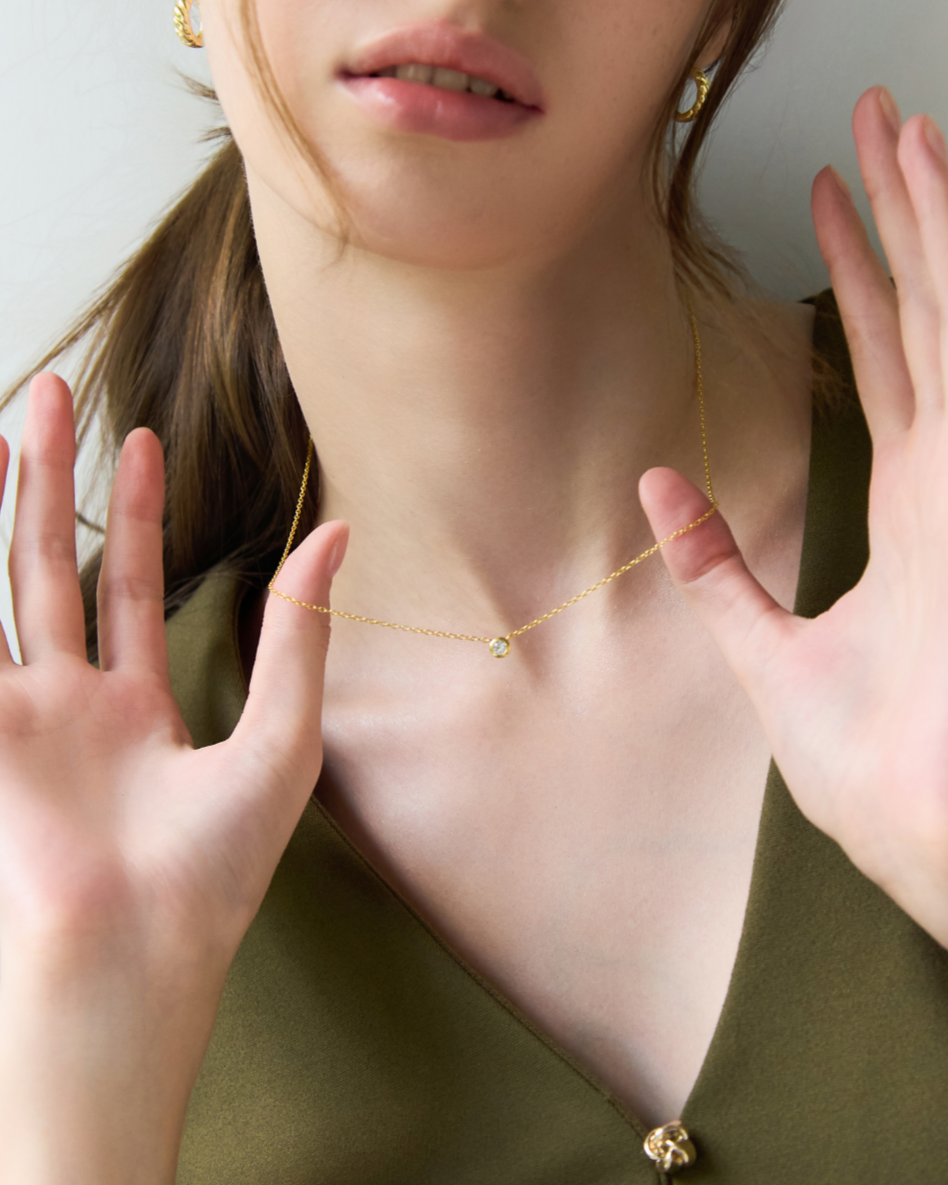 FOCUS SINGLE DIAMOND NECKLACE