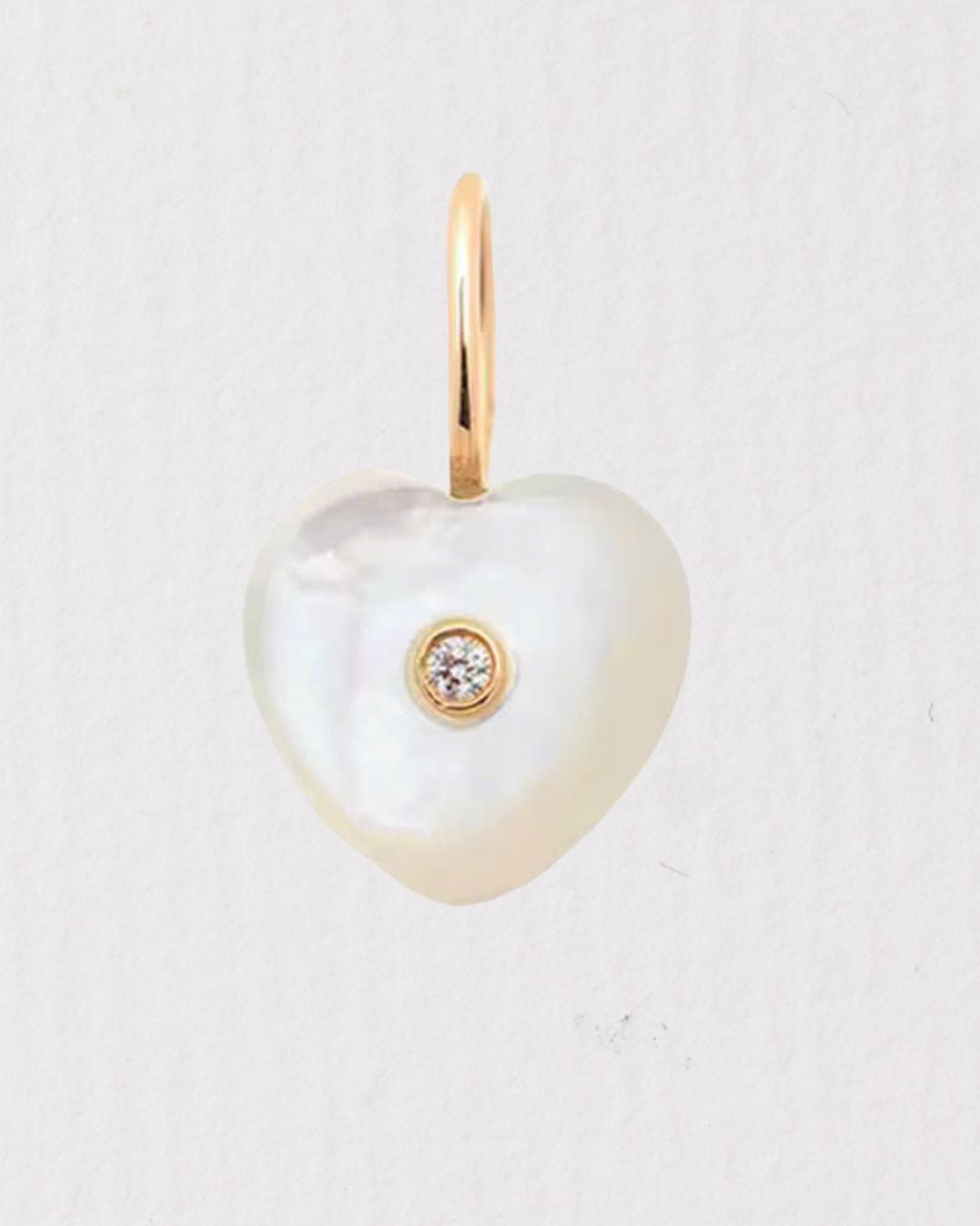 HANDMADE PEARL HEART CHARM