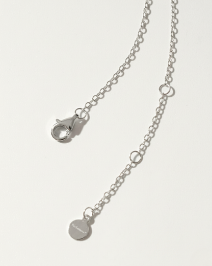 SILVER FOCUS SINGLE DIAMOND NECKLACE