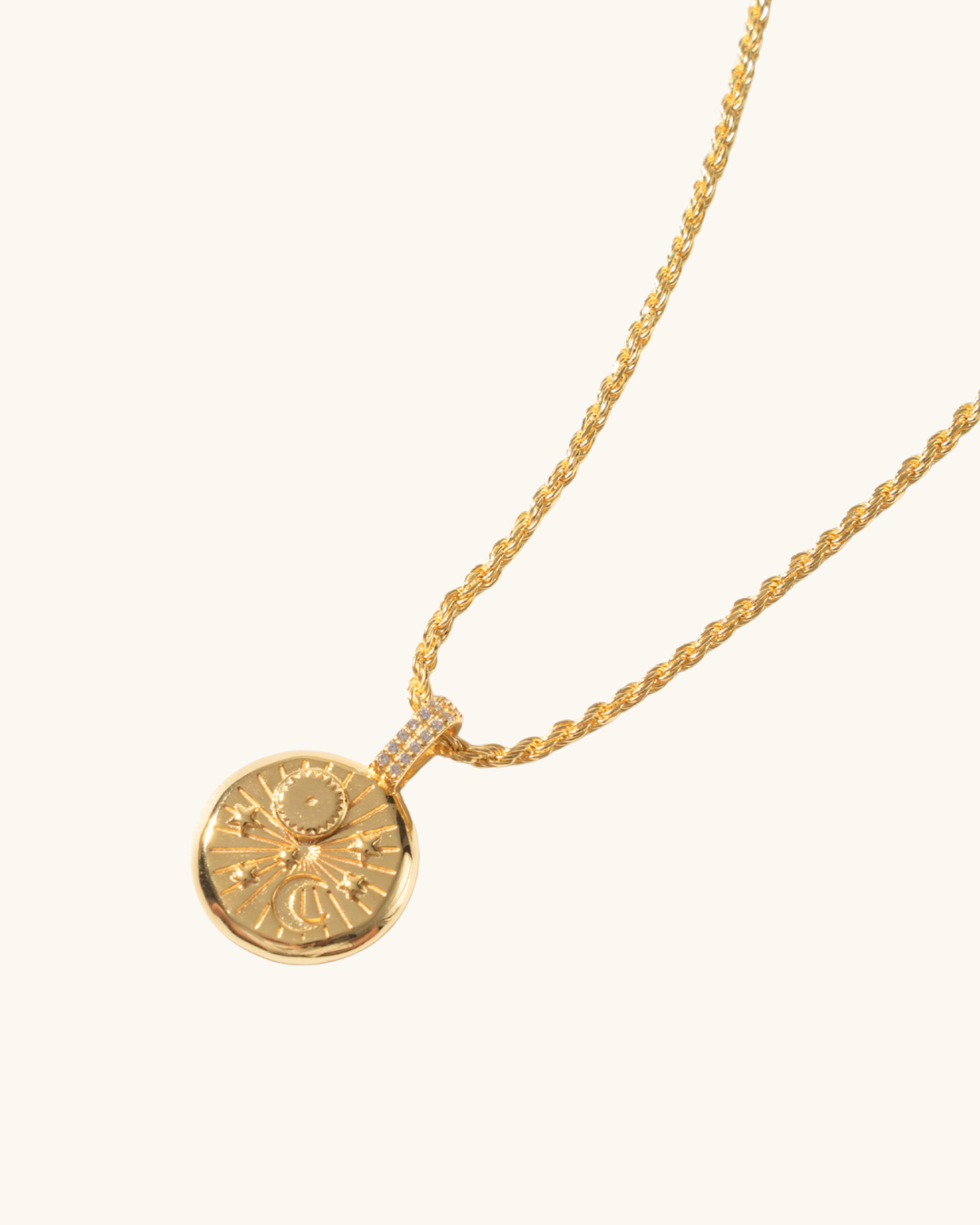 DÂY CHUYỀN PERLAMUSE VÀNG VERMEIL 16K ROPE CHAIN XOẮN THỪNG 2MM