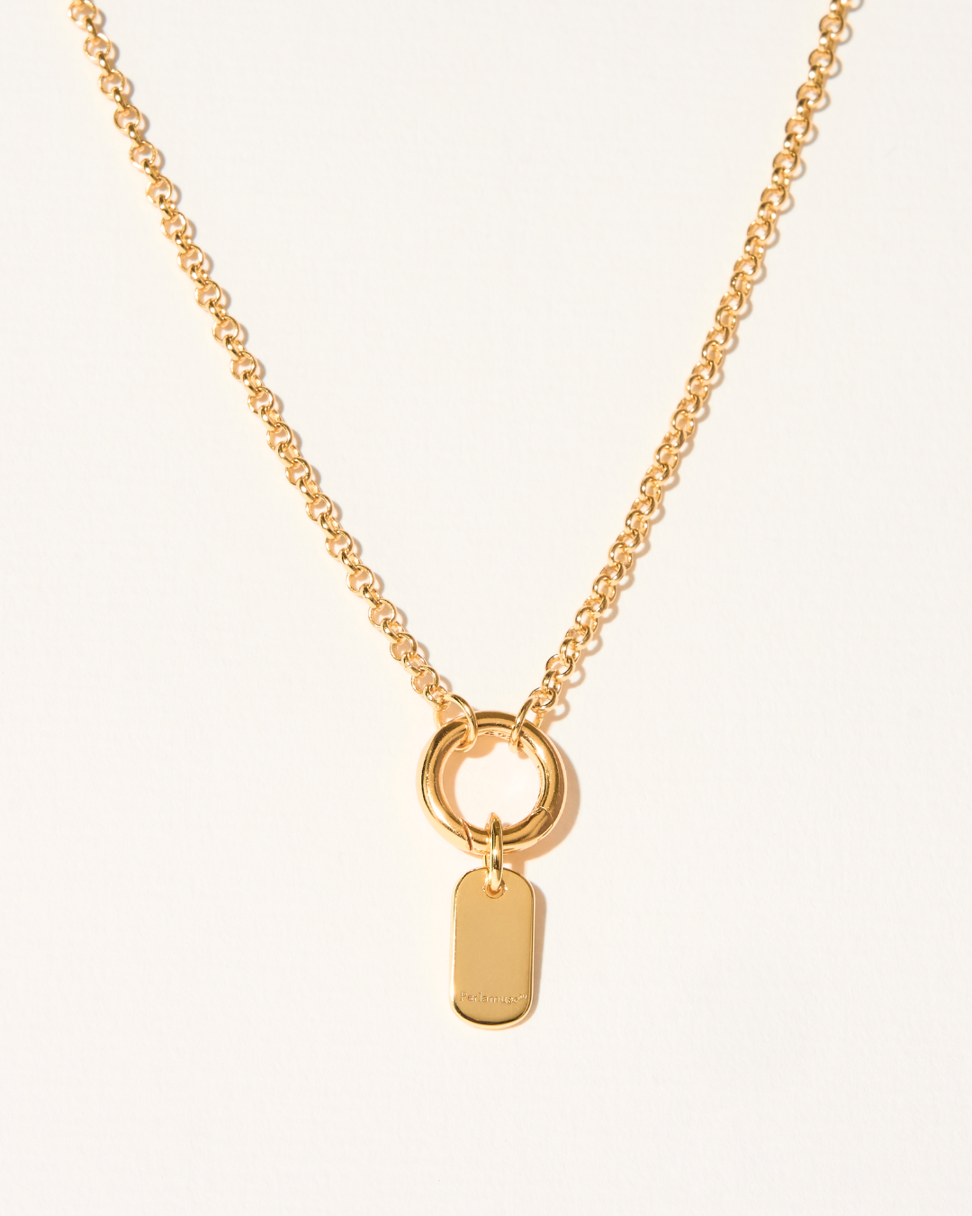 ENGRAVED SMALL NAMETAG CHARM
