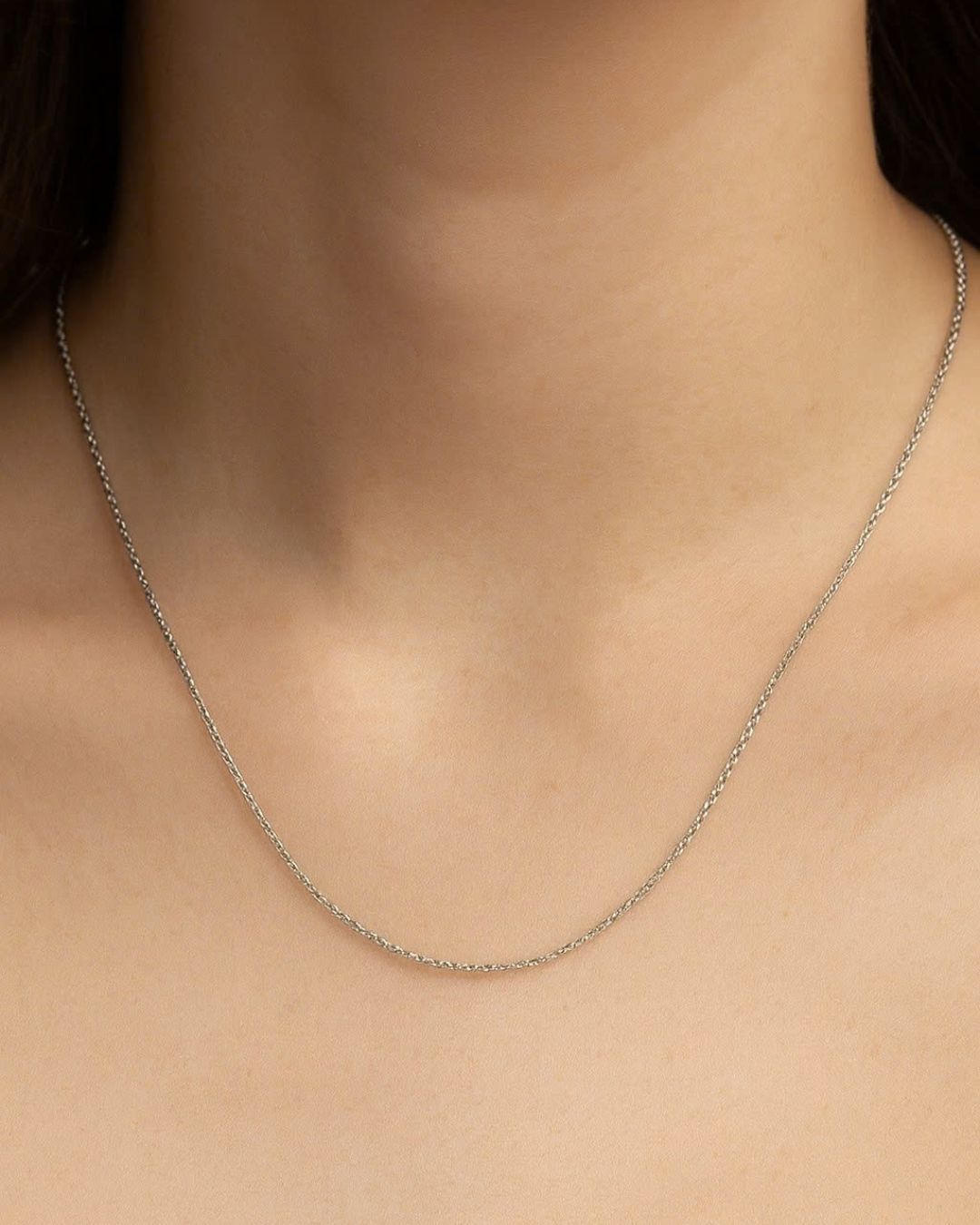 SILVER 1.5MM CABLE CHAIN NECKLACE