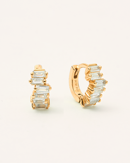 MINI DIAMOND HOOP EARRINGS