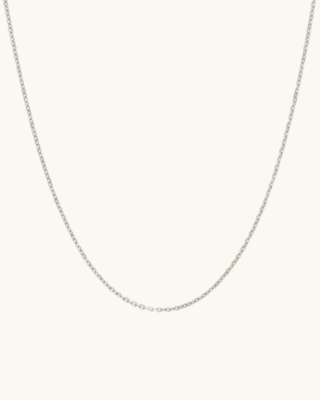 SILVER 1.5MM CABLE CHAIN NECKLACE