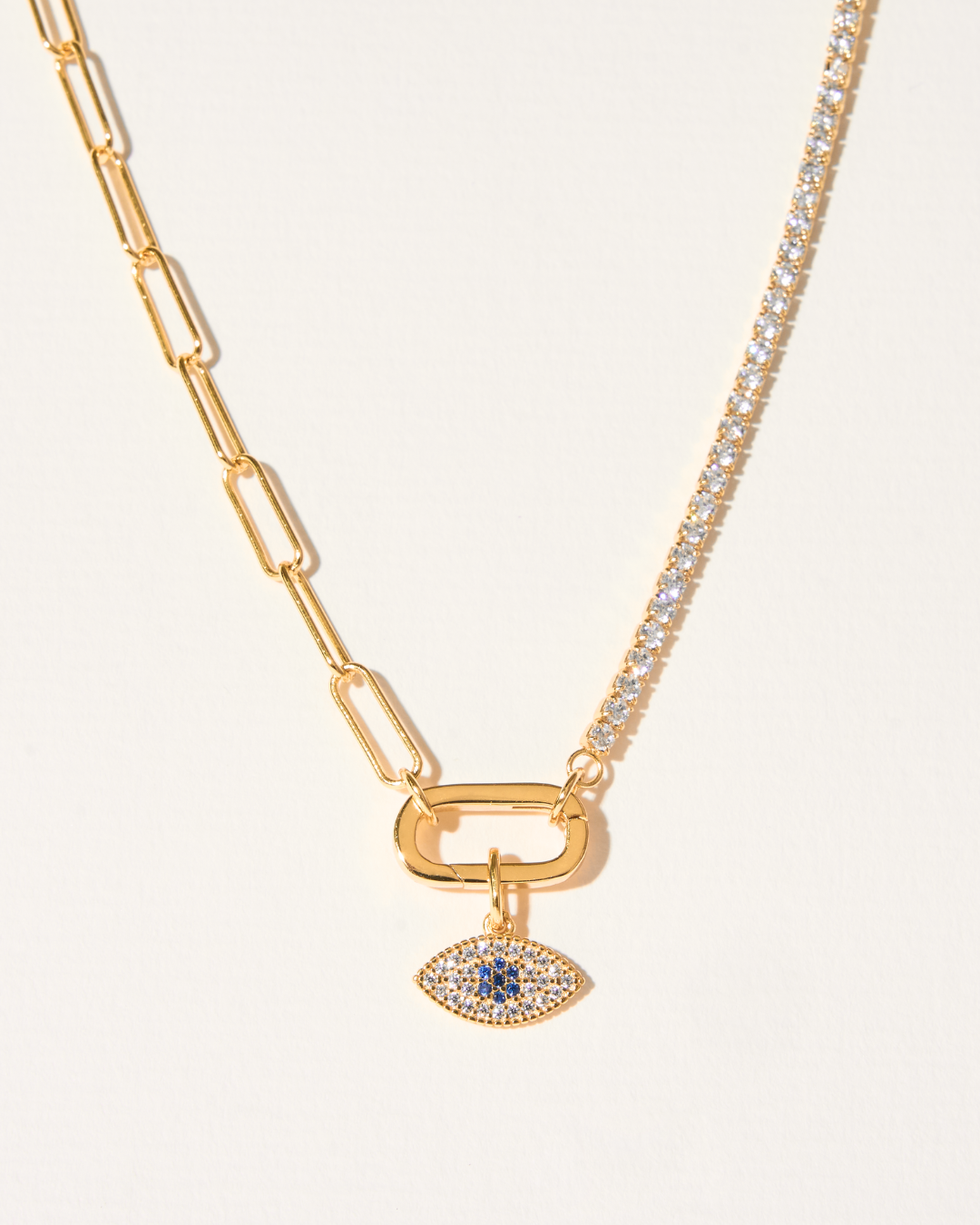 GLITTER EVIL EYE CHARM