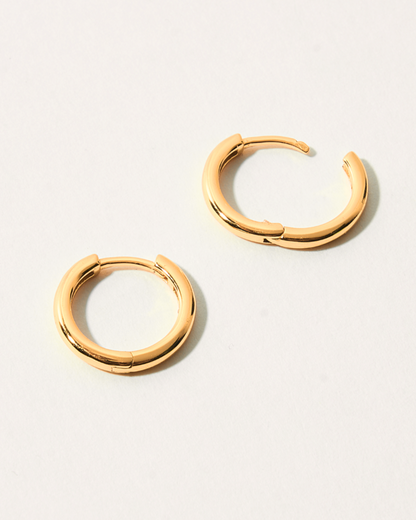 KHUYÊN TAI TRÒN PERLAMUSE VÀNG VERMEIL 16K - MEDIUM 15MM