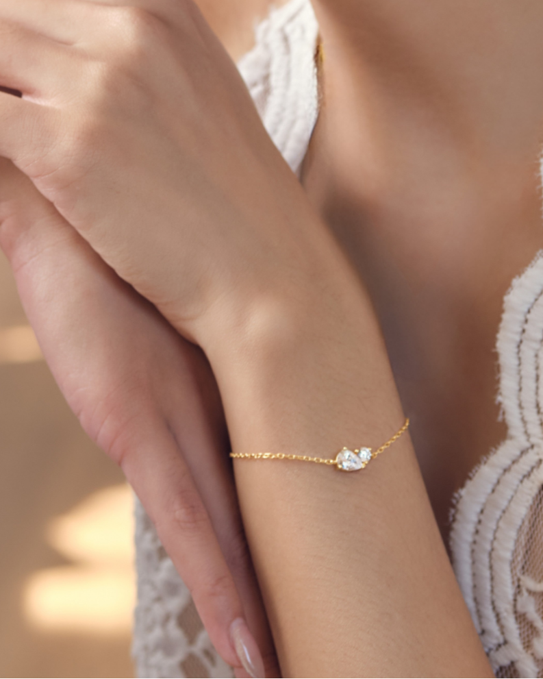 HARMONY 2-STONE BRACELET