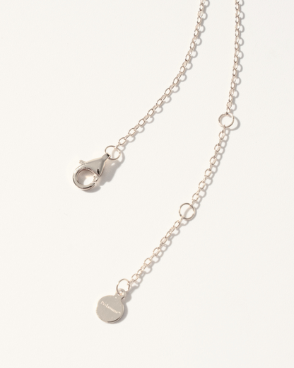 SILVER HARMONY 2-STONE NECKLACE