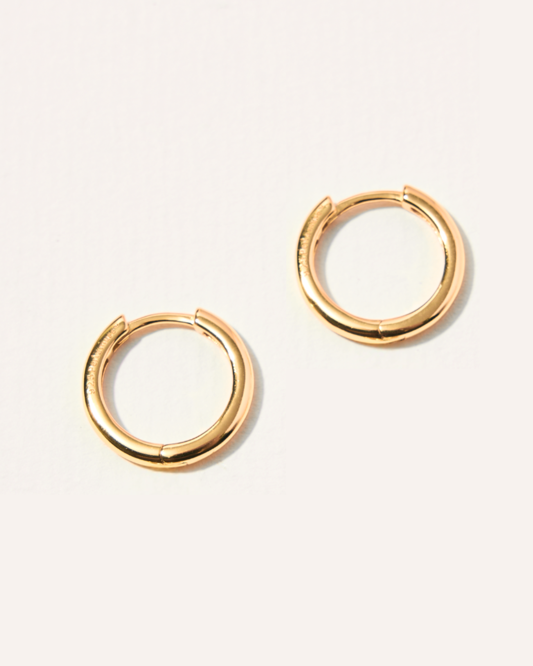KHUYÊN TAI TRÒN PERLAMUSE VÀNG VERMEIL 16K - MEDIUM 15MM