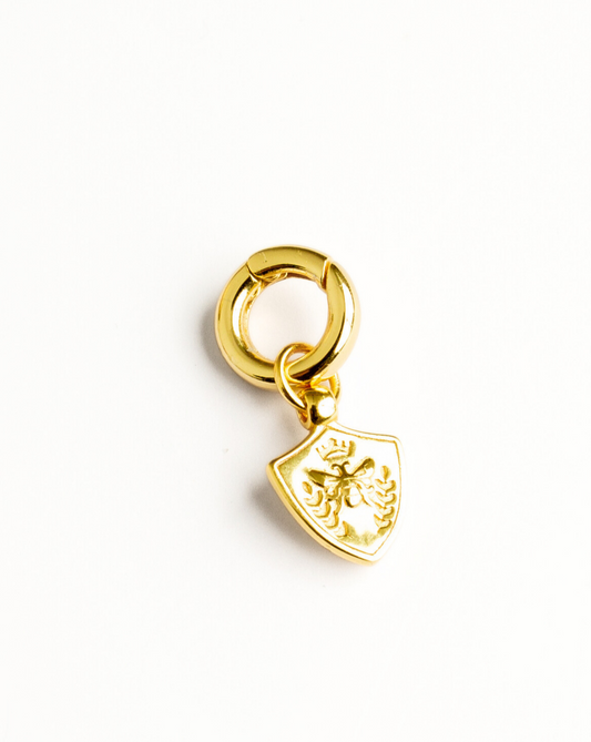 ENGRAVED QUEEN BEE CHARM