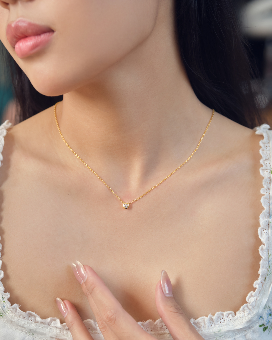FOCUS SINGLE STONE NECKLACE