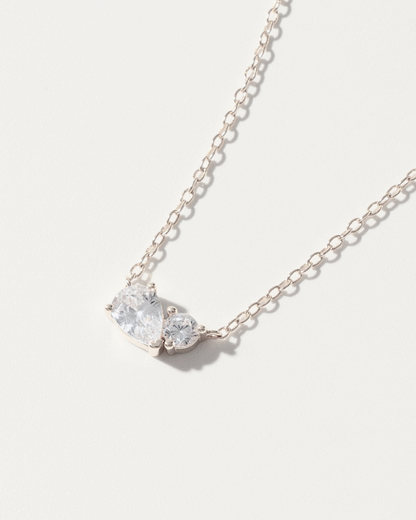 SILVER HARMONY 2-STONE BRACELET