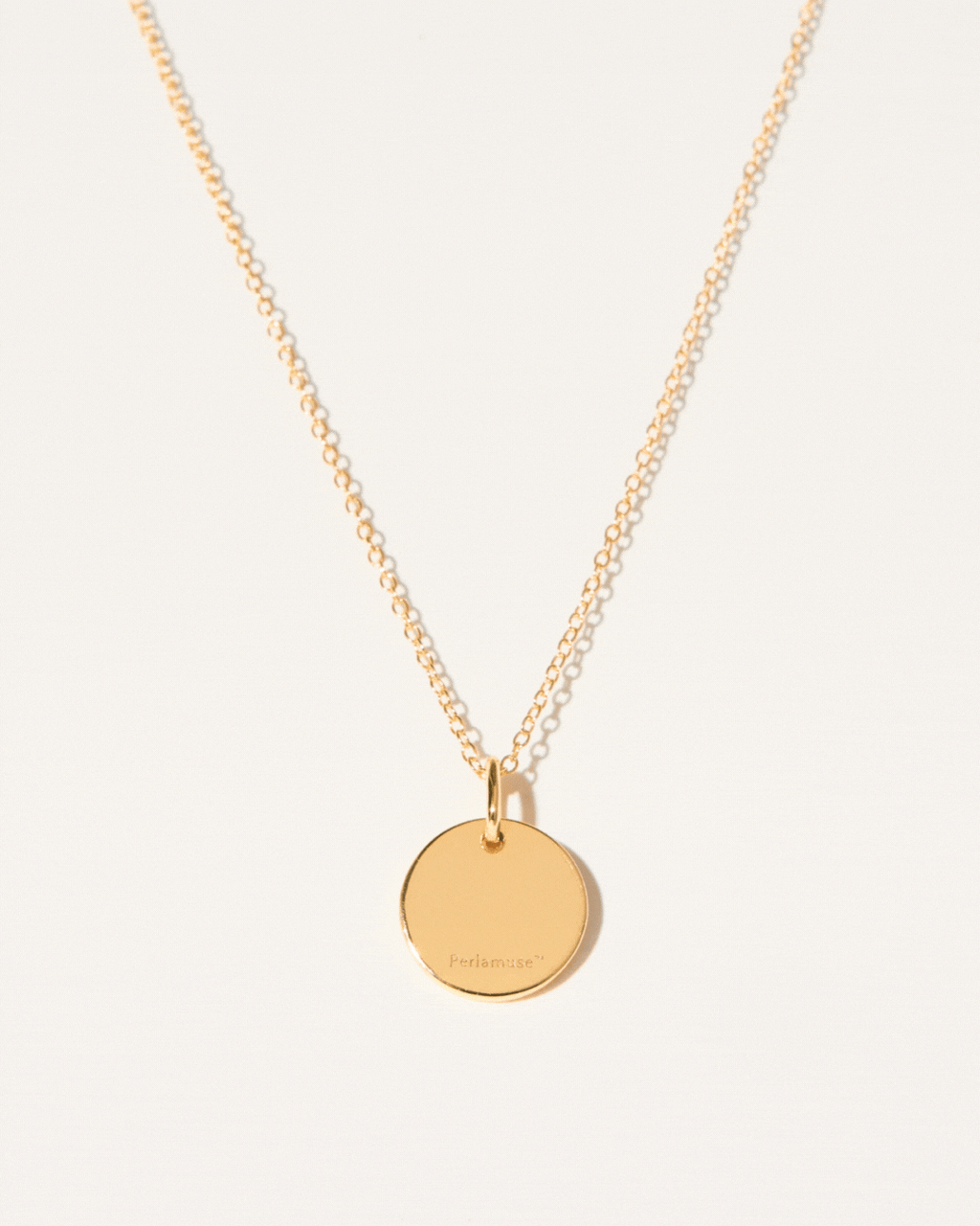 ENGRAVED INITIAL PENDANT NECKLACE