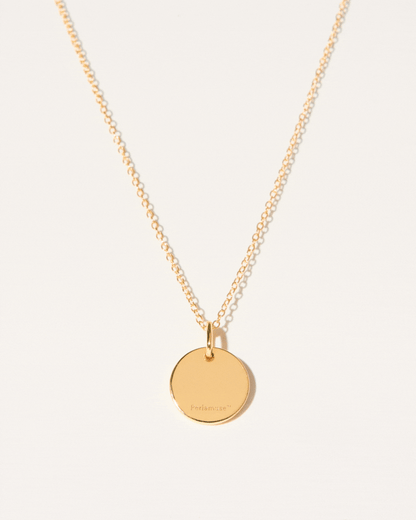 ENGRAVED INITIAL PENDANT NECKLACE