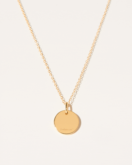 ENGRAVED INITIAL PENDANT NECKLACE