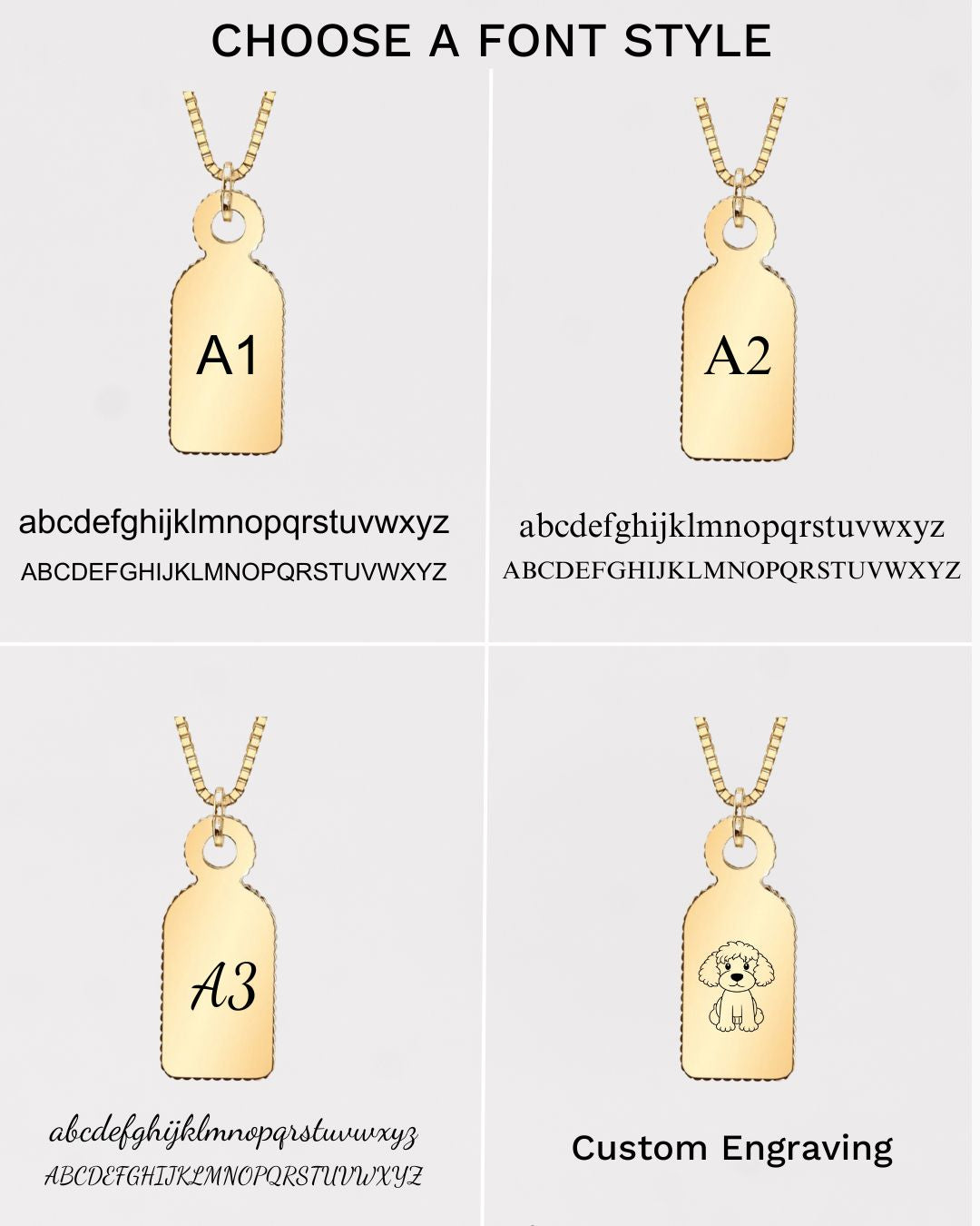 ENGRAVED LEO PAPERCLIP NECKLACE