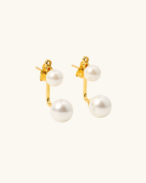 2-IN-1 IVY PEARL DANGLE EARRINGS