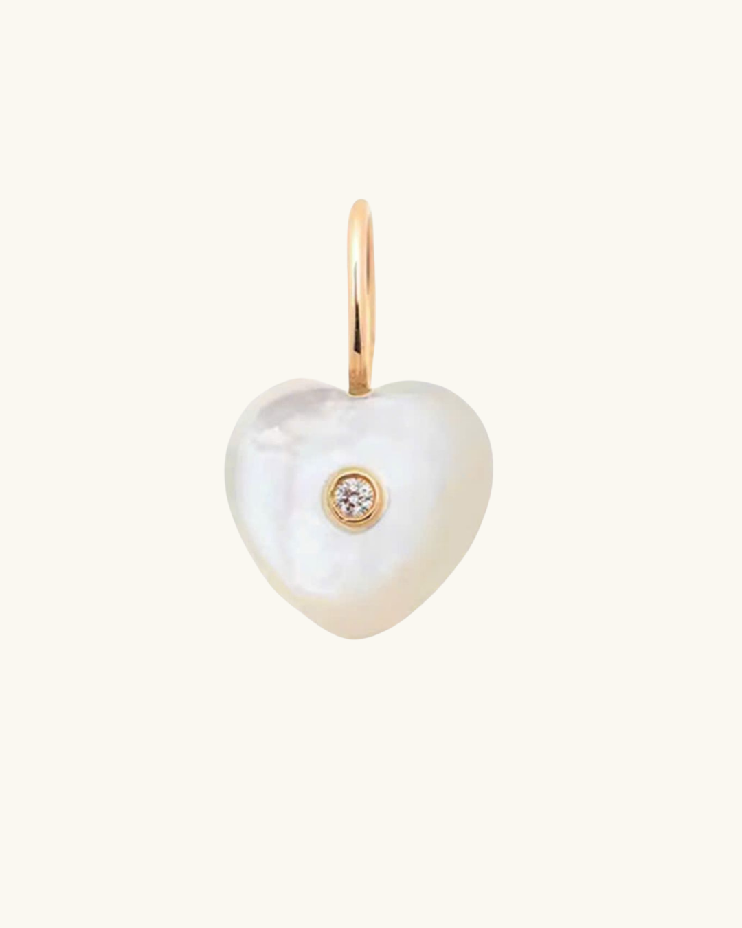 PEARL HEART CHARM