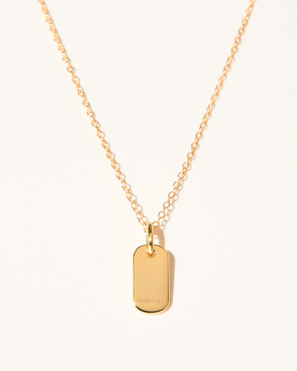 ENGRAVED SMALL NAMETAG CHARM